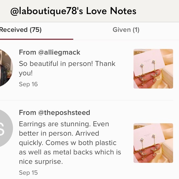 Moon and Star Earrings - Picture 3 of 14